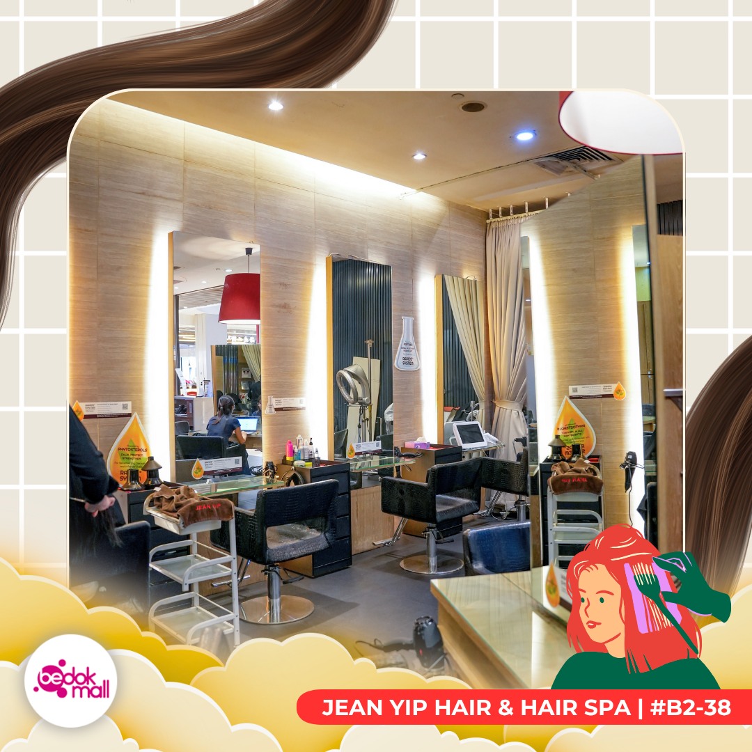 Client getting a stylish haircut at a modern salon