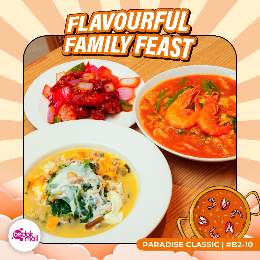 A delightful spread of signature dishes from Paradise Classic, perfect for family dining.