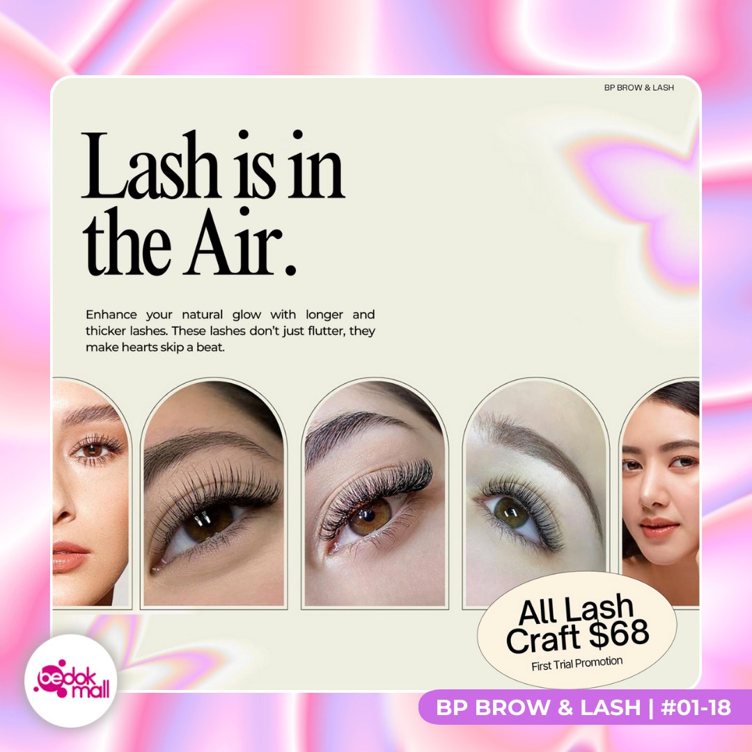 Beautifully styled eyelashes from BP Brow & Lash