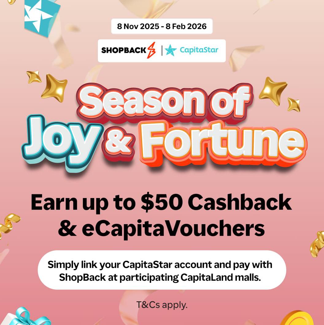 Festive shopping scene at a CapitaLand mall