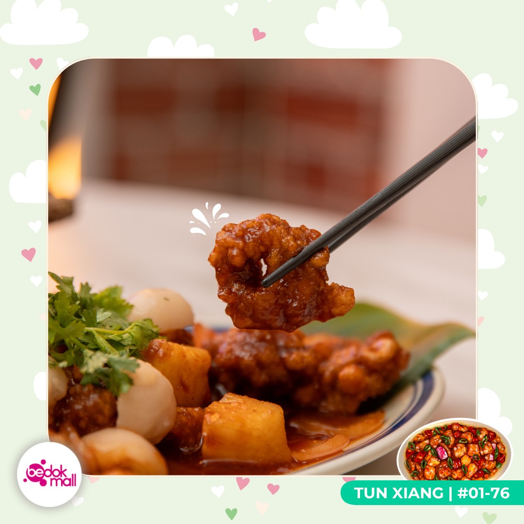 A close-up of a generous serving of Signature Hokkien Mee.