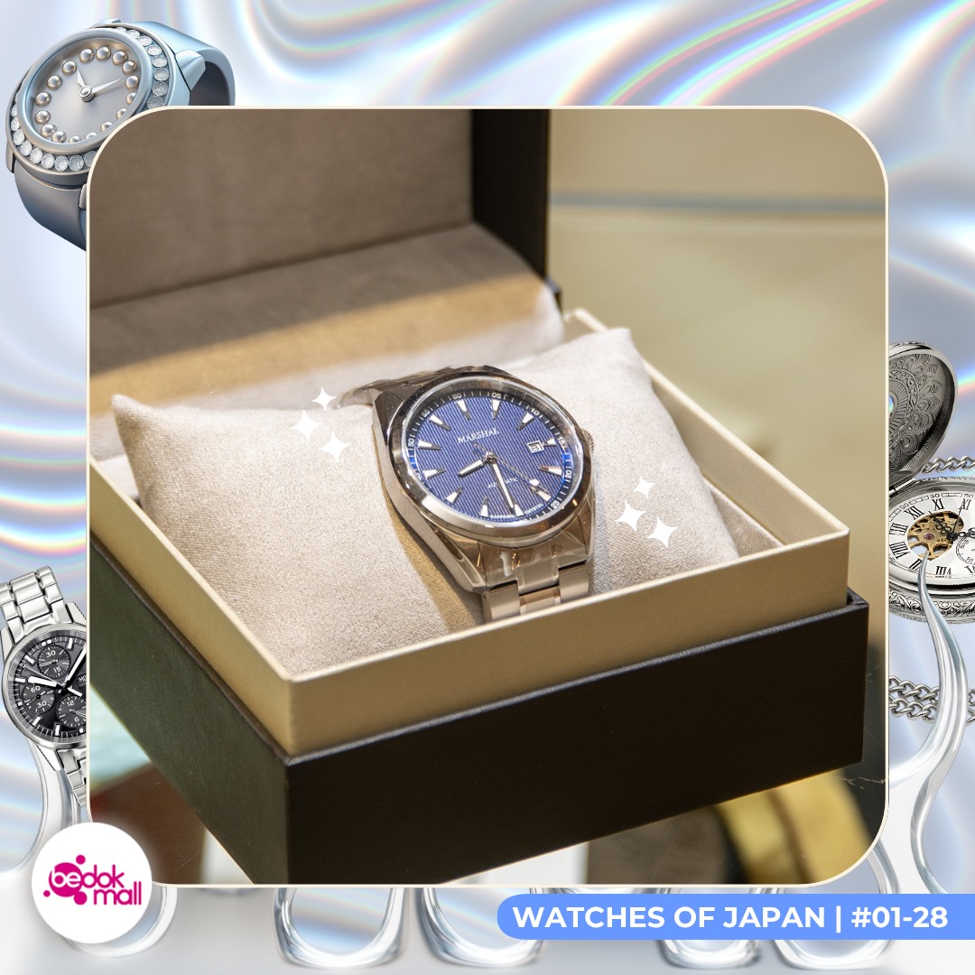 Close-up of a watch with a crystal-accented dial.