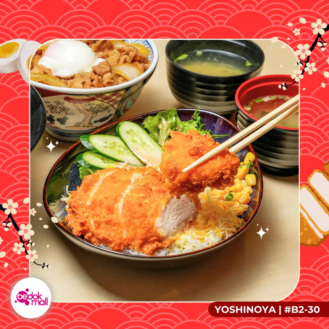 Assortment of Yoshinoya's popular dishes