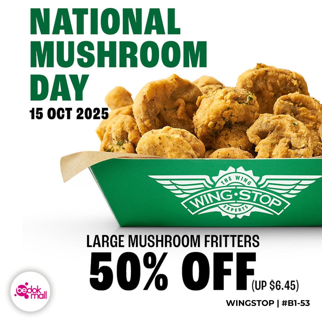 Delicious Mushroom Fritters from Wingstop Singapore